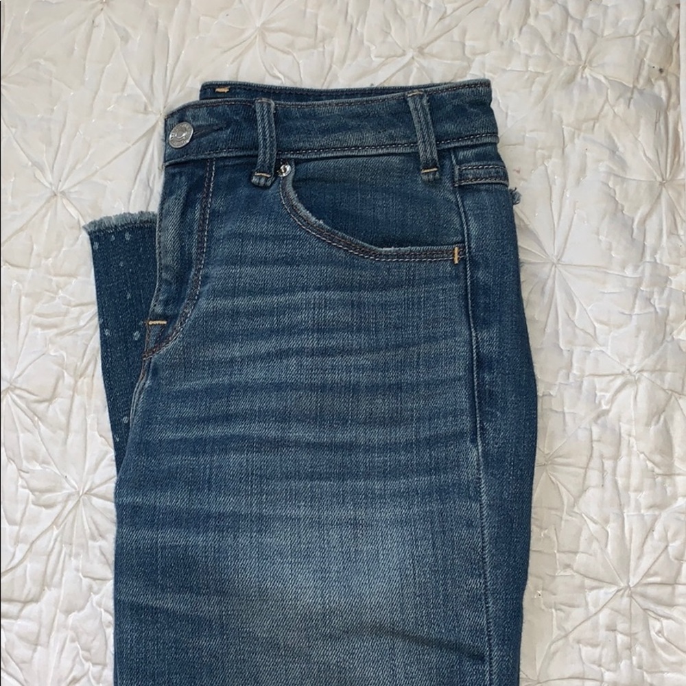 crop flare jeans